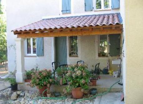 terrasse nord, arrière de la maison 