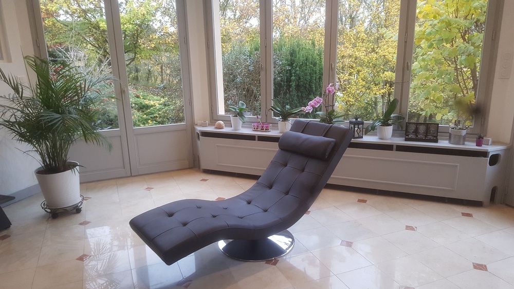 Bow window avec vue sur le jardin 