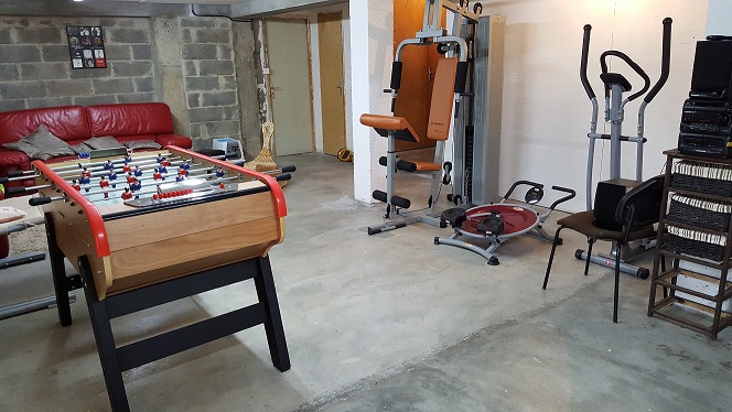 salle de sports au sous-sol