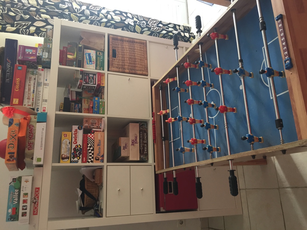 une partie de notre collection de jeux