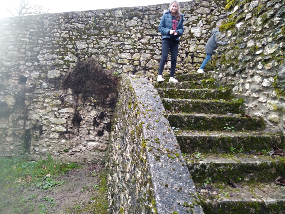 escalier vers notre lavoir
