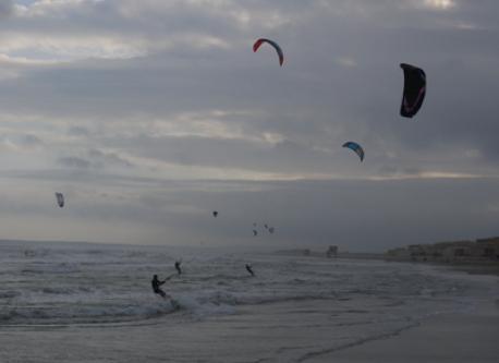 Kite surf sur la plage