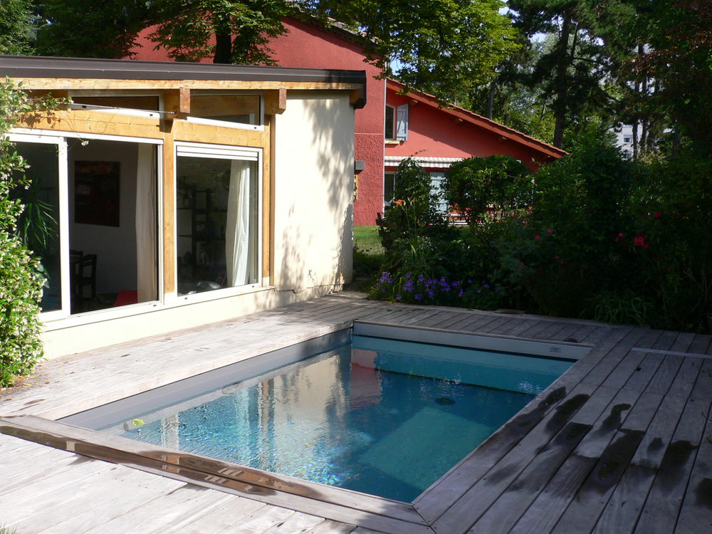 la "baby" piscine avec volet roulant de protection