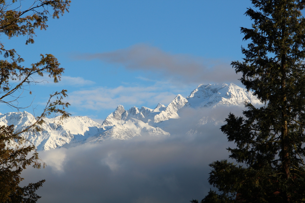 Le massif de Belledone vu depuis la maison