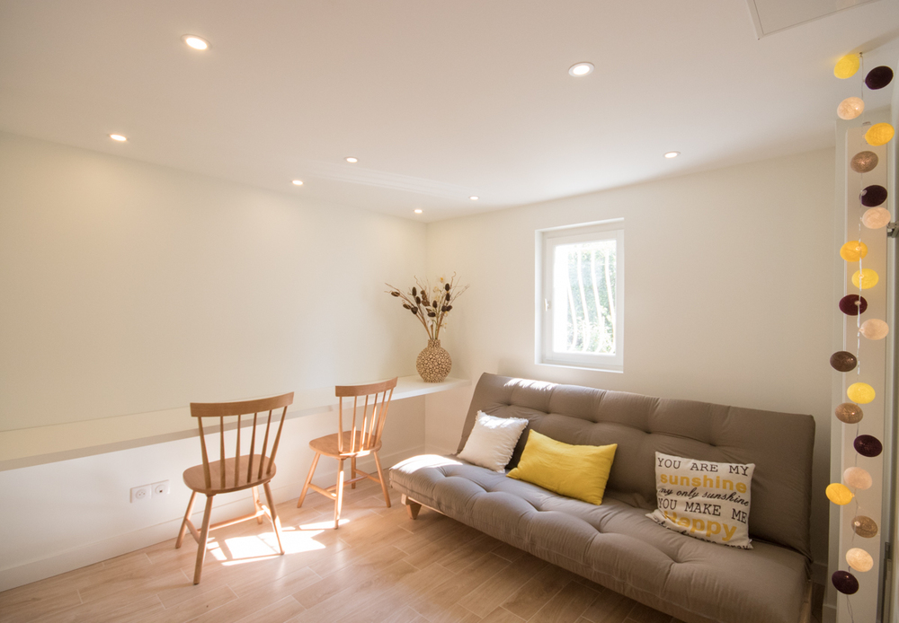 chambre d'appoint avec canapé lit double