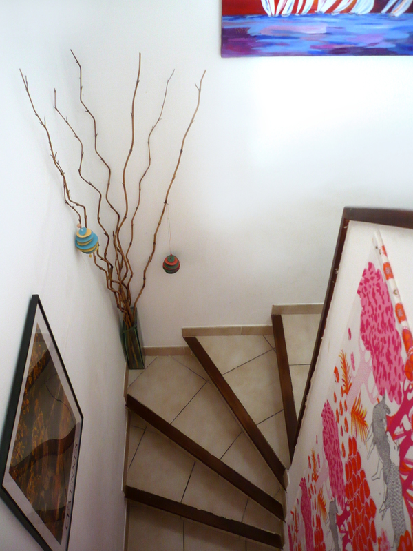 L'escalier d'accès à l'étage