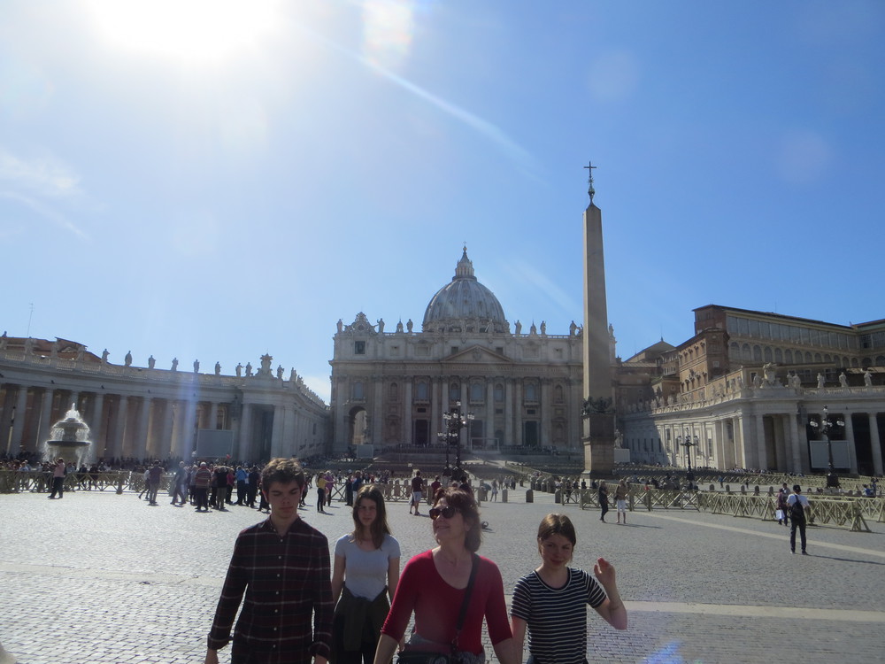 Nous 4 lors d'un échange à Rome en 2016