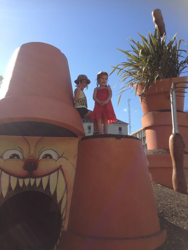 Tya et Charlie au jardin des plantes de Nantes