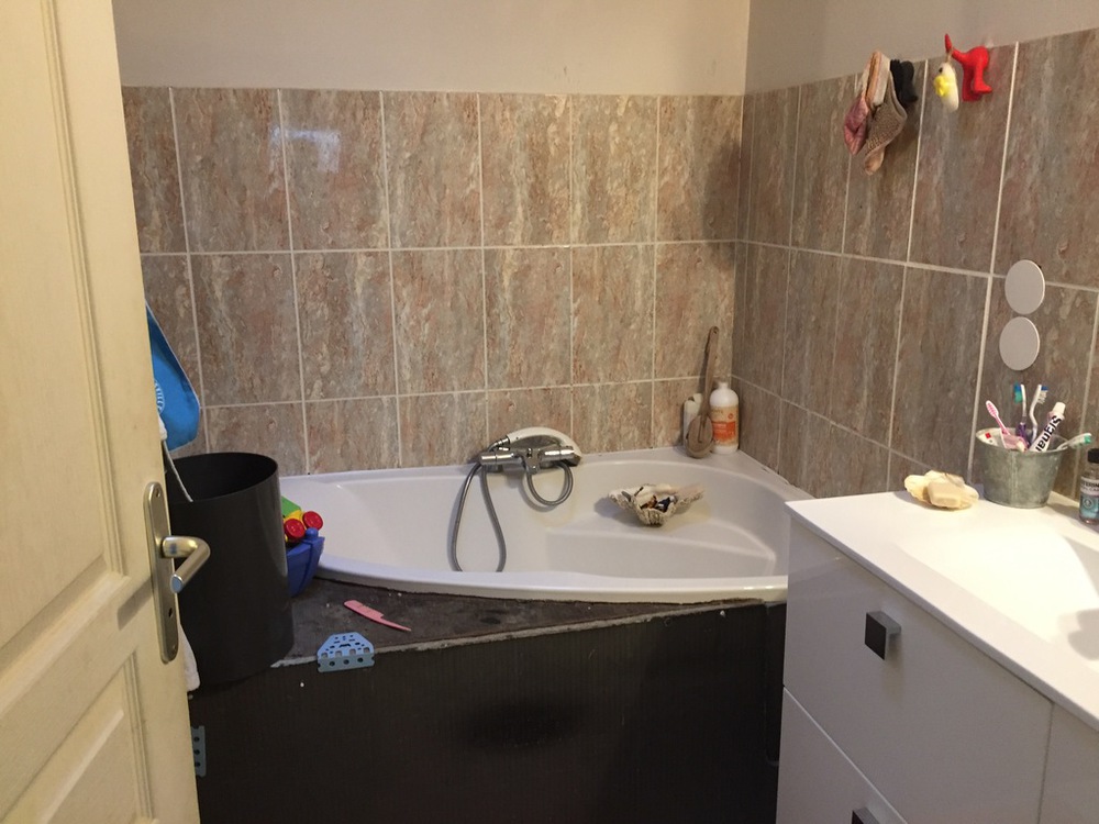 La salle de bain côté chambre des parents 