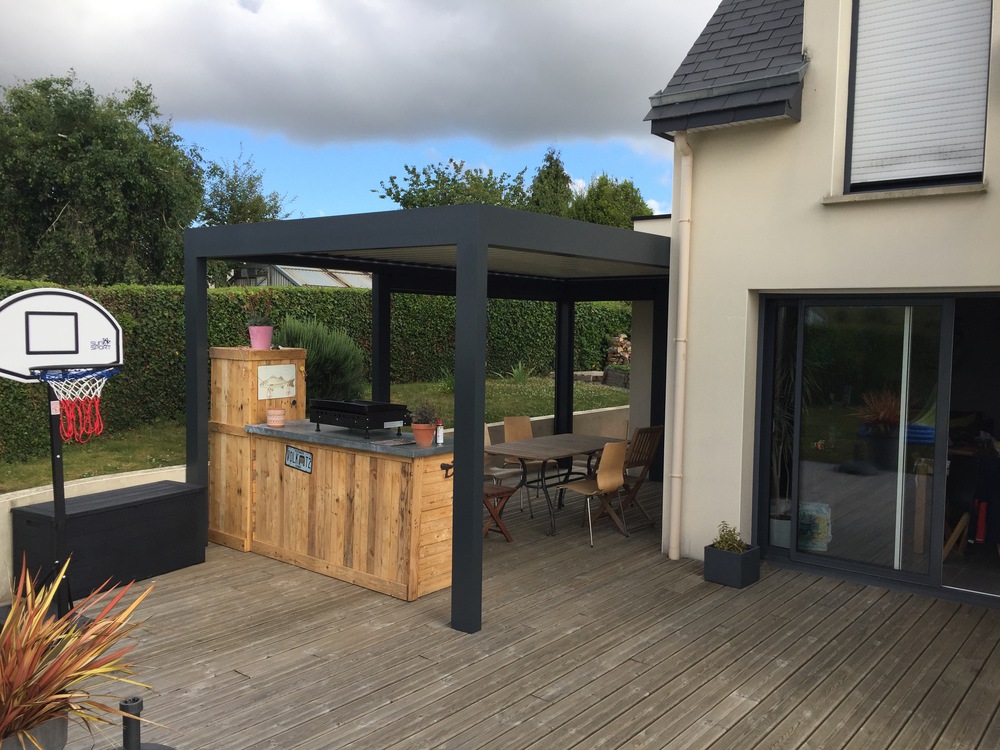 terrasse avec pergola