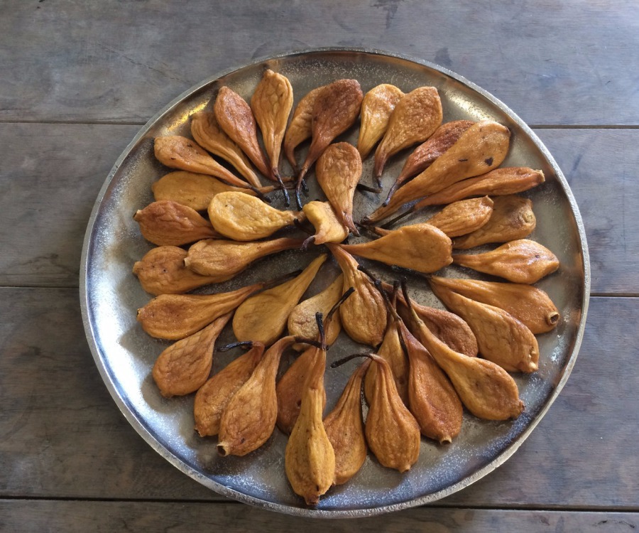 Poires tapées