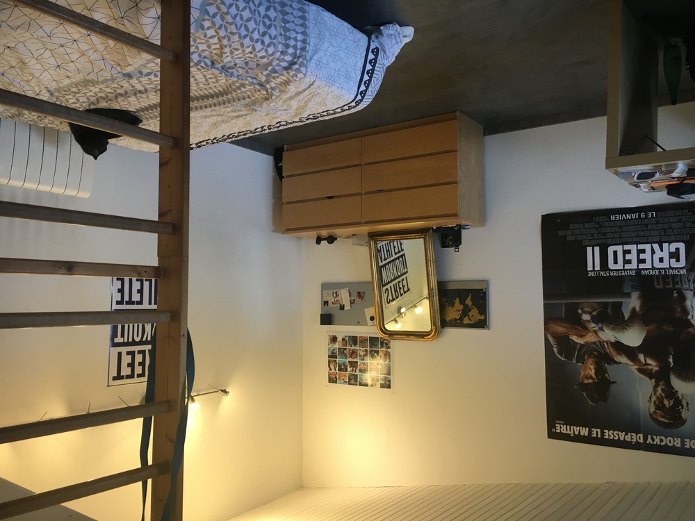 arrivée dans le studio de notre fils