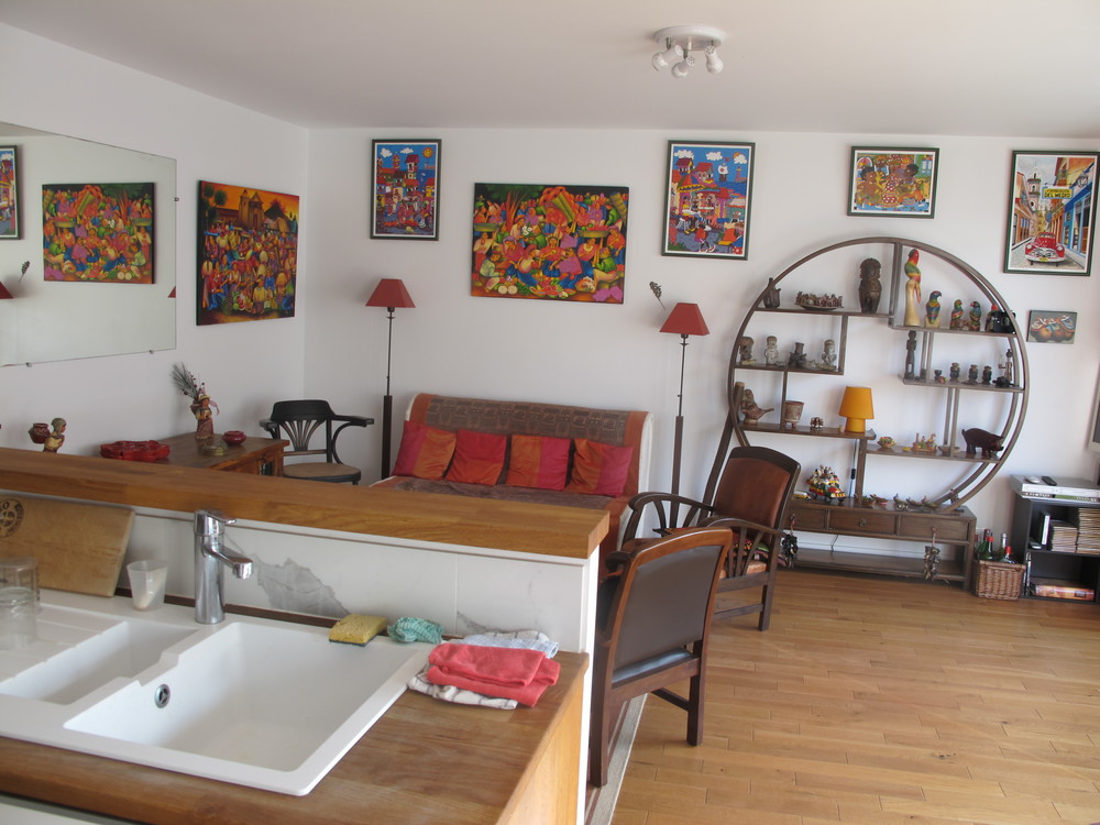 living room + cuisine ouverte