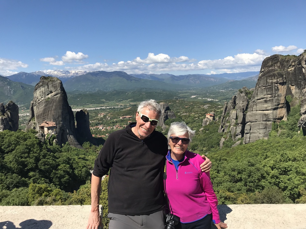 Claude et Sylvie lors de nos voyages à vélos