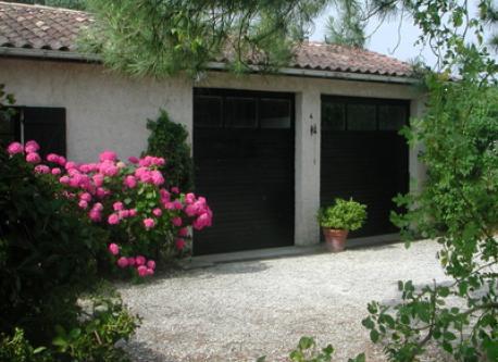 Entrée aux hortensias 