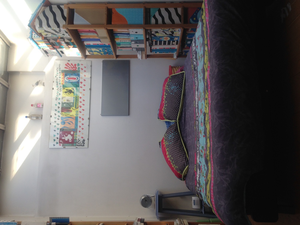 The guest room, with a glass roof