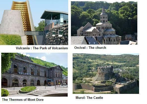 Le parc Vulcania, églises et chateaux,...