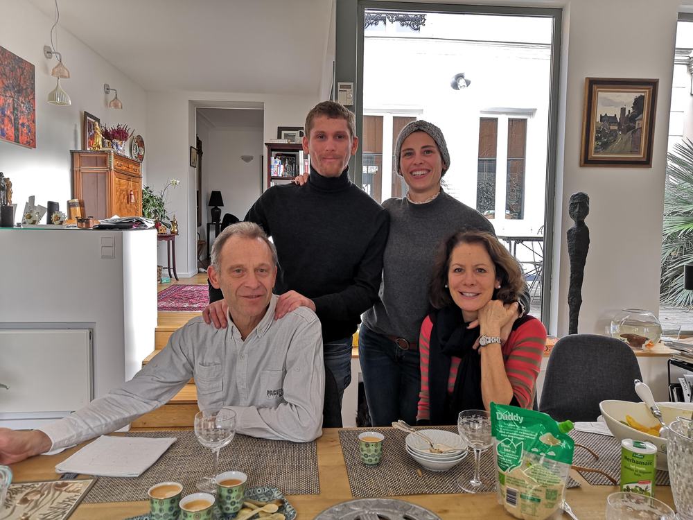 Didier, Corinne et leurs enfants : Antoine et Sarah