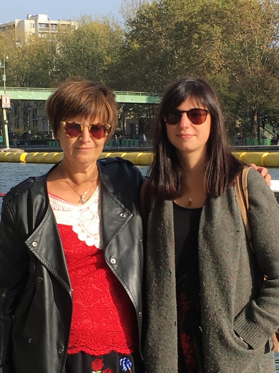 avec une de mes filles 