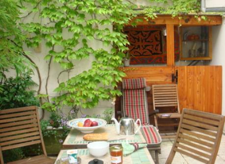 Terrasse et penthouse à vélos