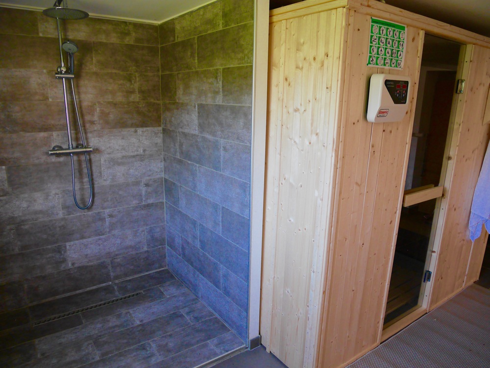 douche pour le sauna