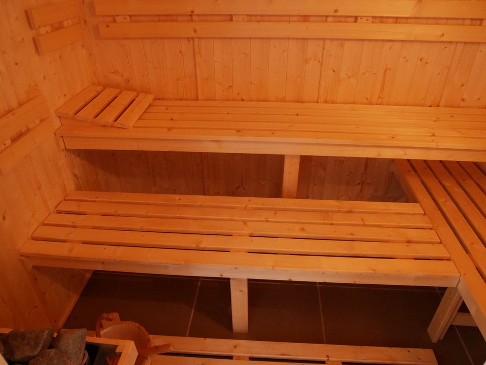 intérieur du sauna