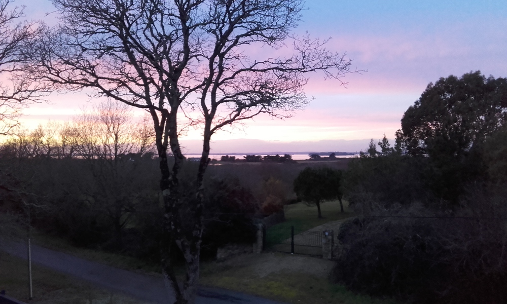 vue sur le golfe depuis l'étage