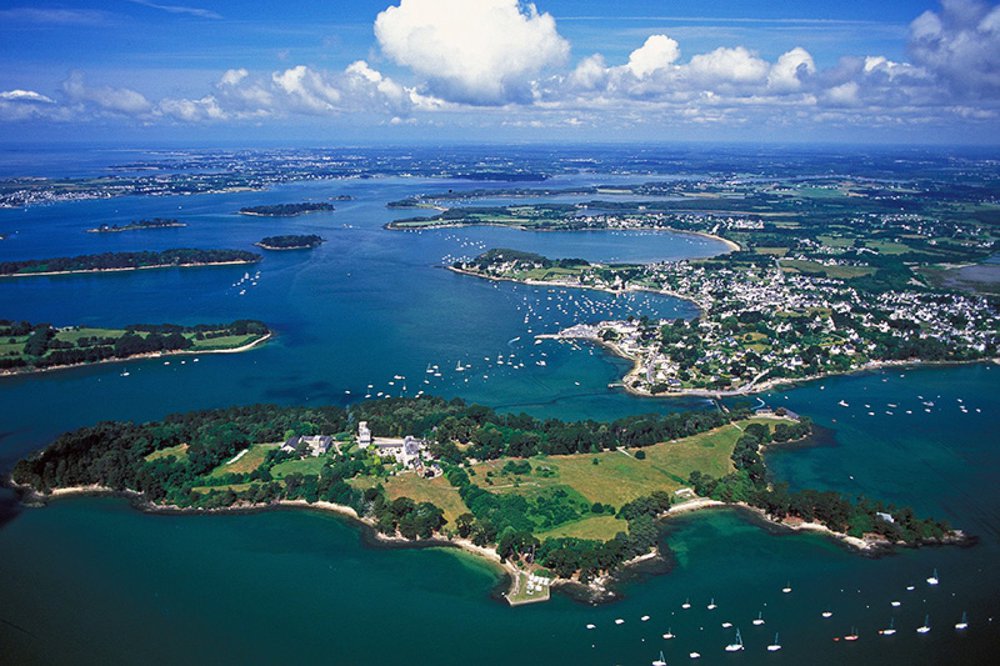 Vue aérienne du golfe