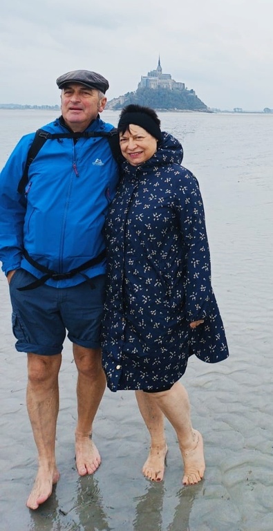 Didier et Marie au Mont Saint-Michel 
